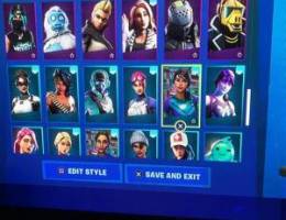 للبيع حساب فورت نايت ٨١سكن وقراند متوفر