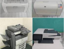 A photocopier and 3 printerماكينة تصوير