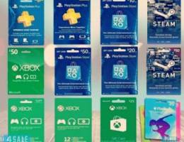 للبيع كروت ستور ps4