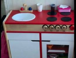 مطبخ للاطفال خشب اصلي